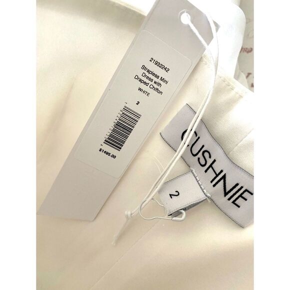 Cushnie 100% silk draped overlay Mini dress size US2 - Picture 11 of 16